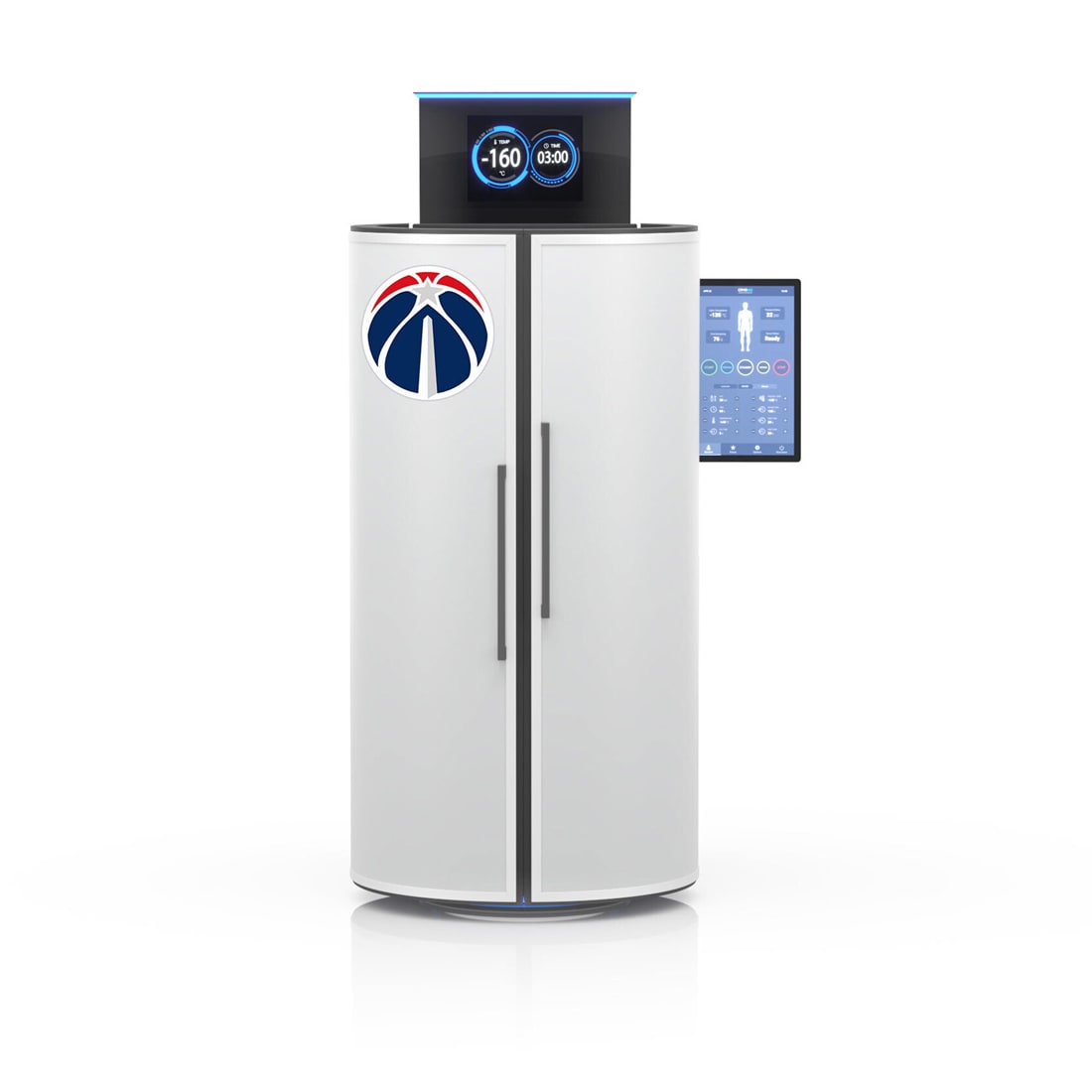 CRYO XC™ cryotherapy unit exterior customized in Washington Wizards logo